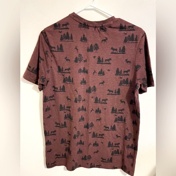 Free Planet Sz S men t shirt short sleeve motif trees, moose round neck - Picture 2 of 9